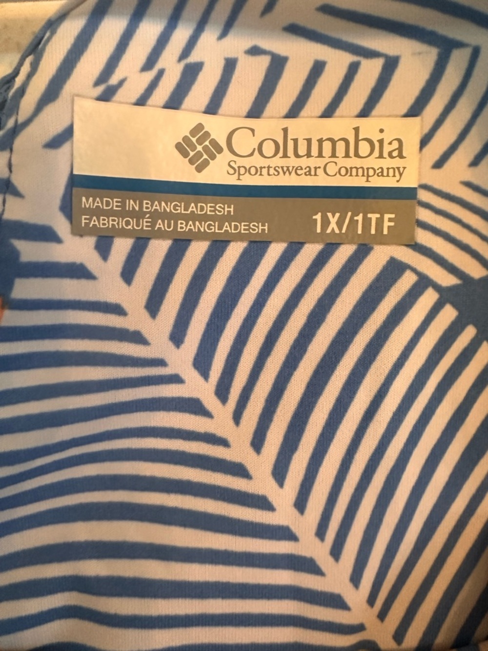 Blue Coral Cooling Dress • Cover-Up • Columbia • 1X • Tropical Cruise Vacation - Picture 5 of 6